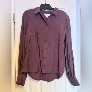 Soaked in Luxury Purple Blouse